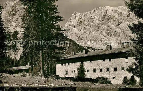 AK / Ansichtskarte Schoenau_Koenigssee Kuehrointhaus Watzmann Schoenau Koenigssee