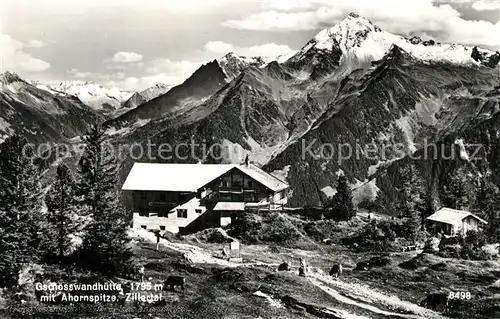 AK / Ansichtskarte Gschoesswandhuette_Zillertal Panorama Gschoesswandhuette