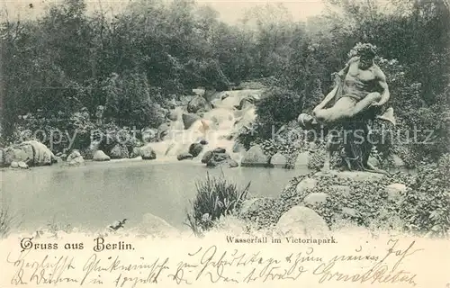 AK / Ansichtskarte Berlin Wasserfall im Victoriapark Berlin