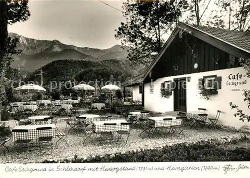 AK / Ansichtskarte Schlehdorf Cafe Eschgrund Herzogstand Heimgarten Schlehdorf