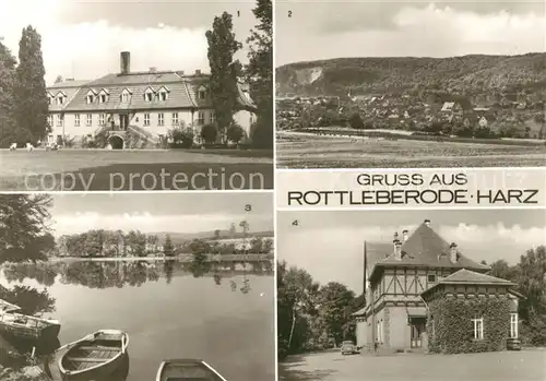 AK / Ansichtskarte Rottleberode Ferienheim Gondelteich Bahnhof Rottleberode