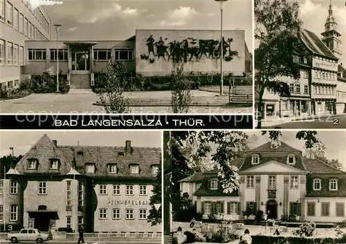 AK / Ansichtskarte Bad_Langensalza Schlo? Marktkirche Schwefelbad Kurpark Bad_Langensalza