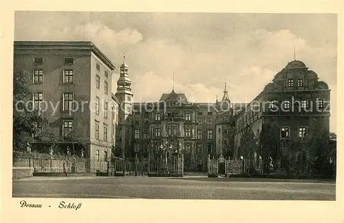 AK / Ansichtskarte Dessau Rosslau Schloss Dessau Rosslau