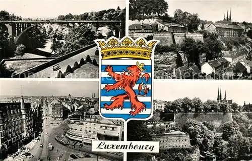 AK / Ansichtskarte Luxembourg_Luxemburg Pont Adolphe Bastion du Saint Esprit Avenue de la Liberte Luxembourg Luxemburg