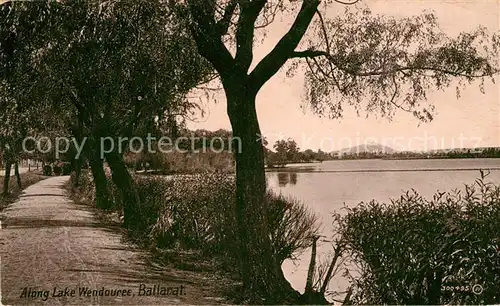 AK / Ansichtskarte Ballarat Along Lake Wendouree Ballarat