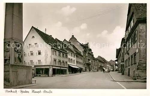 AK / Ansichtskarte Stockach_Baden Hauptstrasse Stockach_Baden