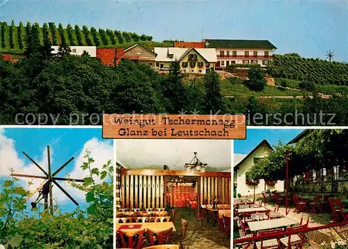 AK / Ansichtskarte Glanz_Weinstrasse Weingut Tschermonegg Buschenschank Glanz_Weinstrasse