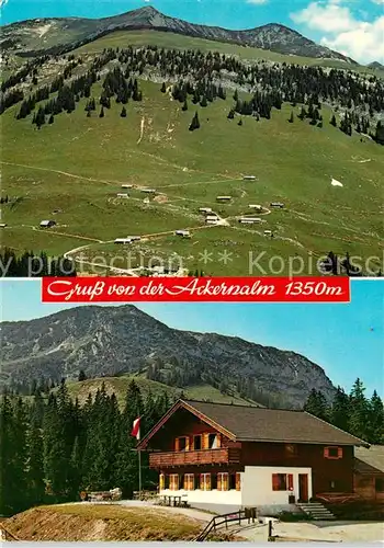 AK / Ansichtskarte Landl_Thiersee Jausenstation Ackernalm Hinteres Sonnwendjoch Thalerjoch Mangfallgebirge Landl Thiersee