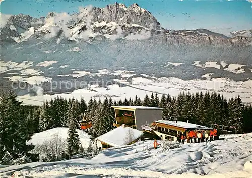 AK / Ansichtskarte St_Johann_Tirol Bergstation Angerer Alm mit Wildem Kaiser St_Johann_Tirol