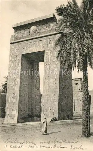 AK / Ansichtskarte Karnak_Egypt Portal of Evergetes I Karnak Egypt