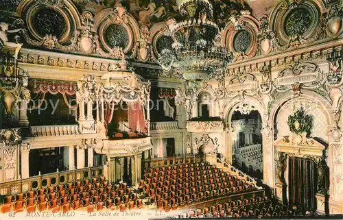 AK / Ansichtskarte Monte Carlo Theatersaal Monte Carlo