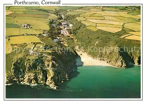 AK / Ansichtskarte Porthcurno Aerial view Porthcurno