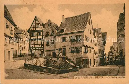 AK / Ansichtskarte Wimpfen Adlerbrunnen Wimpfen