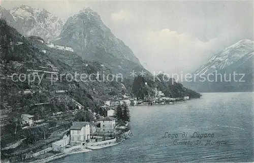 AK / Ansichtskarte Lugano_Lago_di_Lugano Castello Saint Mametta Lugano_Lago_di_Lugano