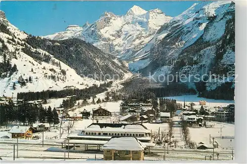 AK / Ansichtskarte Kandersteg_BE Bluemlisalp Winterlandschaft Kandersteg_BE