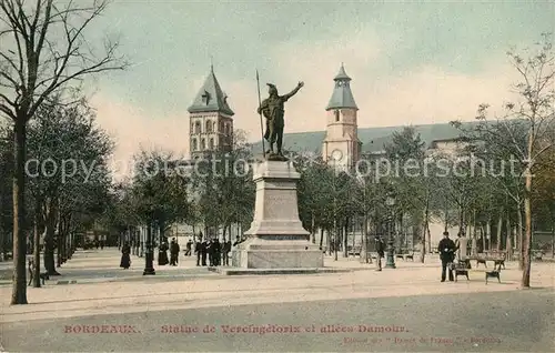 Bordeaux Statue de Vercingetorix et alees Damour Bordeaux