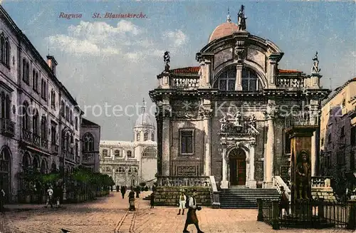 Ragusa St Blasiuskirche Photochromiekarte Nr 8364 Ragusa