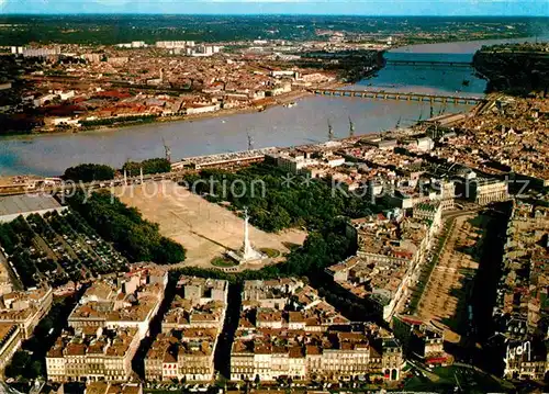 AK / Ansichtskarte Bordeaux et la Garonne vue aerienne Bordeaux