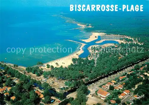 Biscarrosse Plage Etang de Cazaux et Sanguinet Campeoles Navarosse vue aerienne Biscarrosse Plage