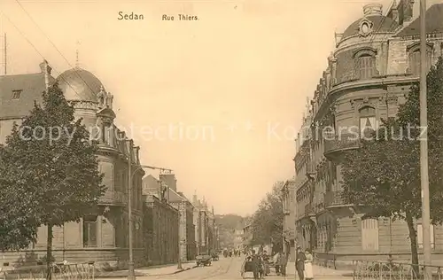 AK / Ansichtskarte Sedan_Ardennes Rue Thiers Sedan Ardennes