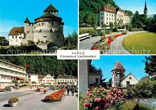 AK / Ansichtskarte Vaduz Schloss Parkanlage Stadtansicht Vaduz