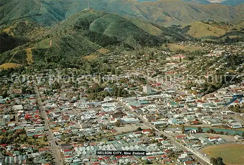 AK / Ansichtskarte Nelson_New_Zealand Fliegeraufnahme Stadtpanorama Nelson_New_Zealand