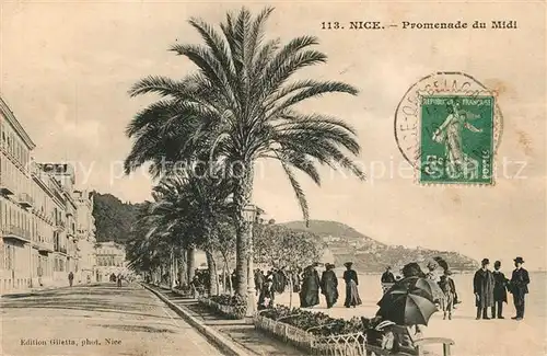 AK / Ansichtskarte Nice_Alpes_Maritimes Promenade du Midi Nice_Alpes_Maritimes