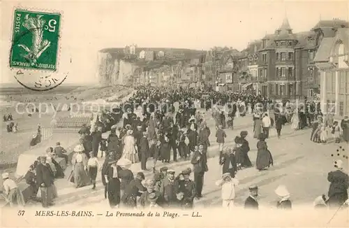 AK / Ansichtskarte Mers les Bains La Promenade de la Plage Mers les Bains