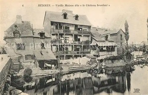 AK / Ansichtskarte Rennes_Ille et Vilaine Vieille maison dite le Chateau branlant 