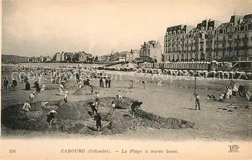 AK / Ansichtskarte Cabourg La Plage a maree basse Cabourg