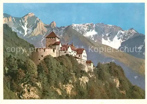 AK / Ansichtskarte Vaduz Schloss Vaduz