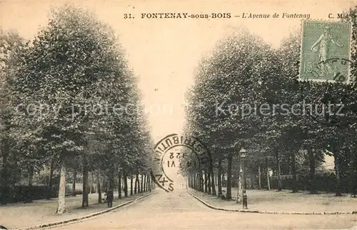 AK / Ansichtskarte Fontenay sous Bois Avenue de Fontenay Fontenay sous Bois