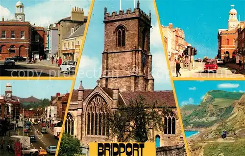 AK / Ansichtskarte Bridport_West_Dorset Saint Marys Church Eype Beach  Bridport_West_Dorset