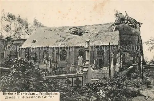 AK / Ansichtskarte Montauban Friedhof zerst?rte Gruften Montauban