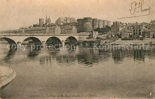 AK / Ansichtskarte Angers Pont de la Basse Chaine et le Chateau Angers