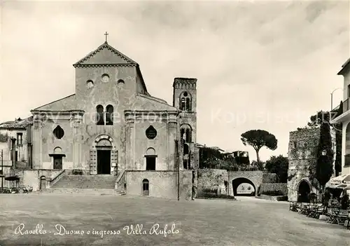 AK / Ansichtskarte Ravello Duomo e ingresso Villa Rufolo Kathedrale Ravello