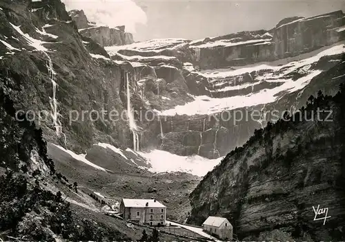 AK / Ansichtskarte Gavarnie_Hautes Pyrenees Le Cirque et l Hotel Gavarnie Hautes Pyrenees