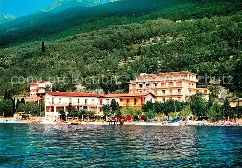 AK / Ansichtskarte Brenzone_Lago_di_Garda Bertoncelli Hotels am Gardasee Brenzone_Lago_di_Garda