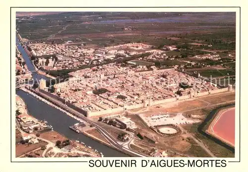 AK / Ansichtskarte Aigues Mortes_Gard Vue aerienne Aigues Mortes Gard