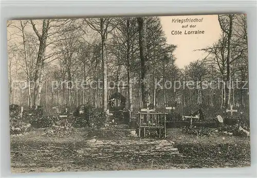AK / Ansichtskarte Metz_Moselle Kriegerfriedhof auf der Cote Lorrain Metz_Moselle