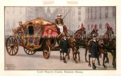 AK / Ansichtskarte London Lord Mayors Coach Mansion House London