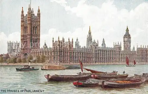 AK / Ansichtskarte London The Houses of Parliament London