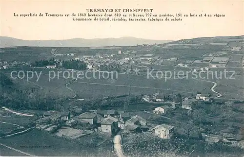 AK / Ansichtskarte Tramayes et Champvent vue panoramique Tramayes