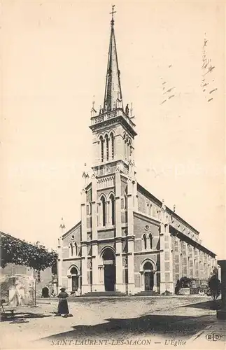 AK / Ansichtskarte Saint_Laurent_les_Macon Eglise 