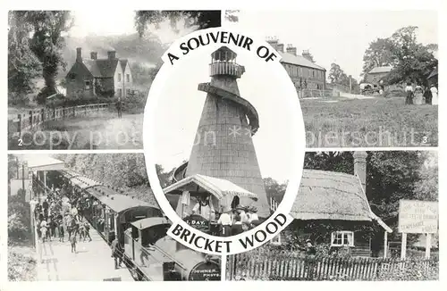 AK / Ansichtskarte Bricket_Wood The Helter Skelter Old Watford Road The Gate Pound Green The Station 