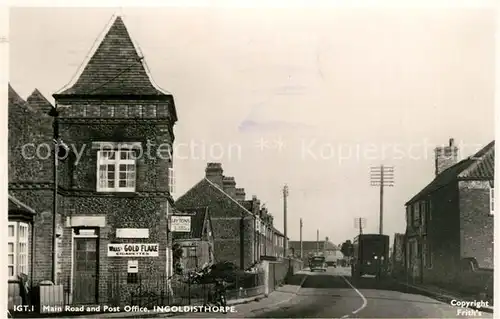 AK / Ansichtskarte Ingoldisthorpe Main Road and Post Office 