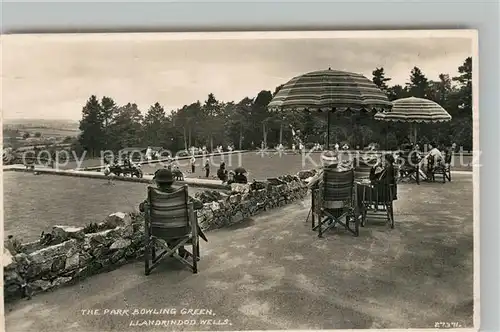 AK / Ansichtskarte Llandrindod_Wells The Park Bowling Green Llandrindod_Wells