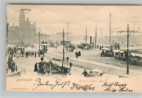 AK / Ansichtskarte Yarmouth Quay and Town Hall 