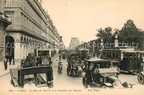 AK / Ansichtskarte Paris La Rue de Rivoli et le Pavillon de Marsan Paris