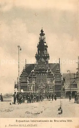 AK / Ansichtskarte Exposition_Universelle_Bruxelles_1910 Pavillon Hollandais 